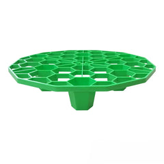Green G-Pot Grid pot riser for improved plant drainage, hydroponic run-off collection and root rot prevention.