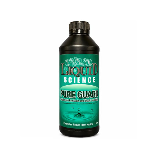 Liquid Science Pure Guard 1L bottle, substrate pre-soak and mould inhibitor for root zones