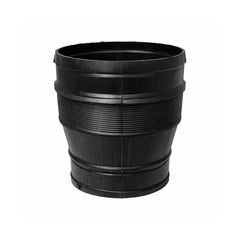 Black 300–250 mm duct reducer for hydroponic ventilation systems, grow tent adapter for exhaust fans and flexible air ducting