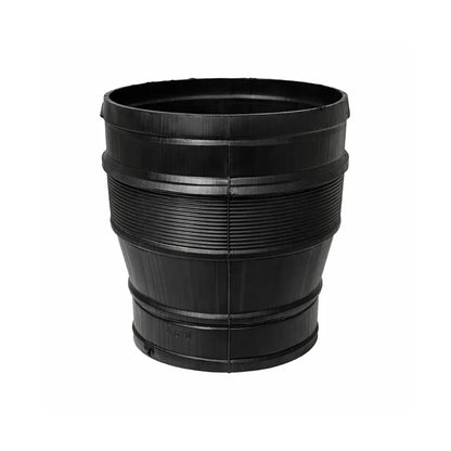 Black 300–250 mm duct reducer for hydroponic ventilation systems, grow tent adapter for exhaust fans and flexible air ducting