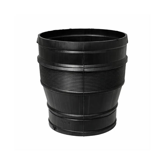 Black 300–250 mm duct reducer for hydroponic ventilation systems, grow tent adapter for exhaust fans and flexible air ducting