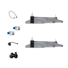 SANlight EVO 1.5 3-80 Series 400W dual LED grow light fixture kit with two EVO 3-80 light fixtures, dimmers and cables