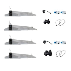SANLIGHT EVO 4-120 quad LED grow light kit with dimmers and connection cables
