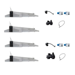 SANLIGHT EVO 4-120 quad LED grow light kit with dimmers and connection cables