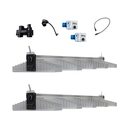SANlight EVO 5-120 dual LED grow light kit with Bluetooth dimmers and cables