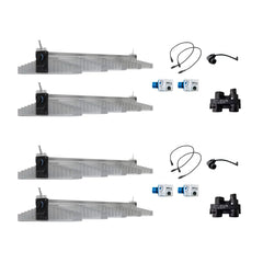 SANlight EVO 5-150 quad LED grow light kit with fixtures, dimmers and connectors
