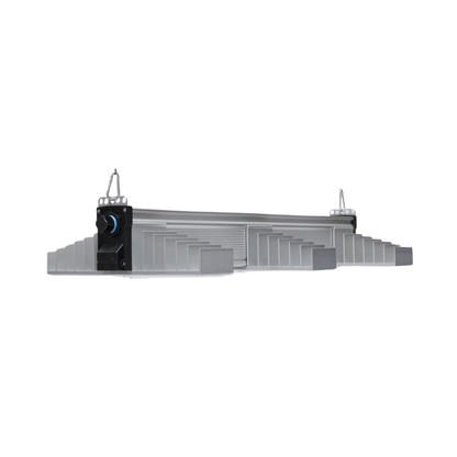 Sanlight EVO 3-80 200W LED grow light side view with aluminium heatsink and hanging mounts for indoor grows
