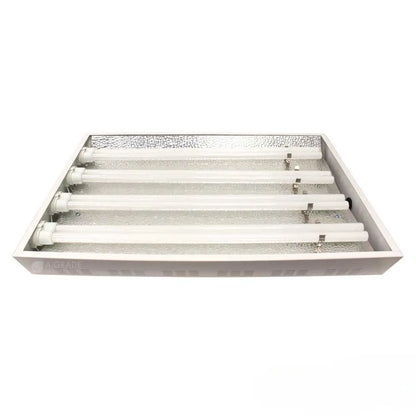 T5 propagation light fixture showing fluorescent tubes, ideal for seed starting and early plant growth