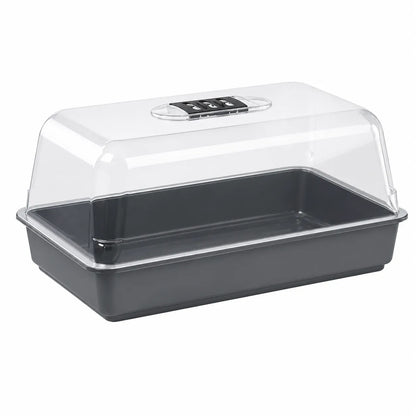 Medium Stewart propagator with clear humidity dome and vented lid, ideal seed raising tray for cuttings and seedlings in hydroponic and indoor growing systems