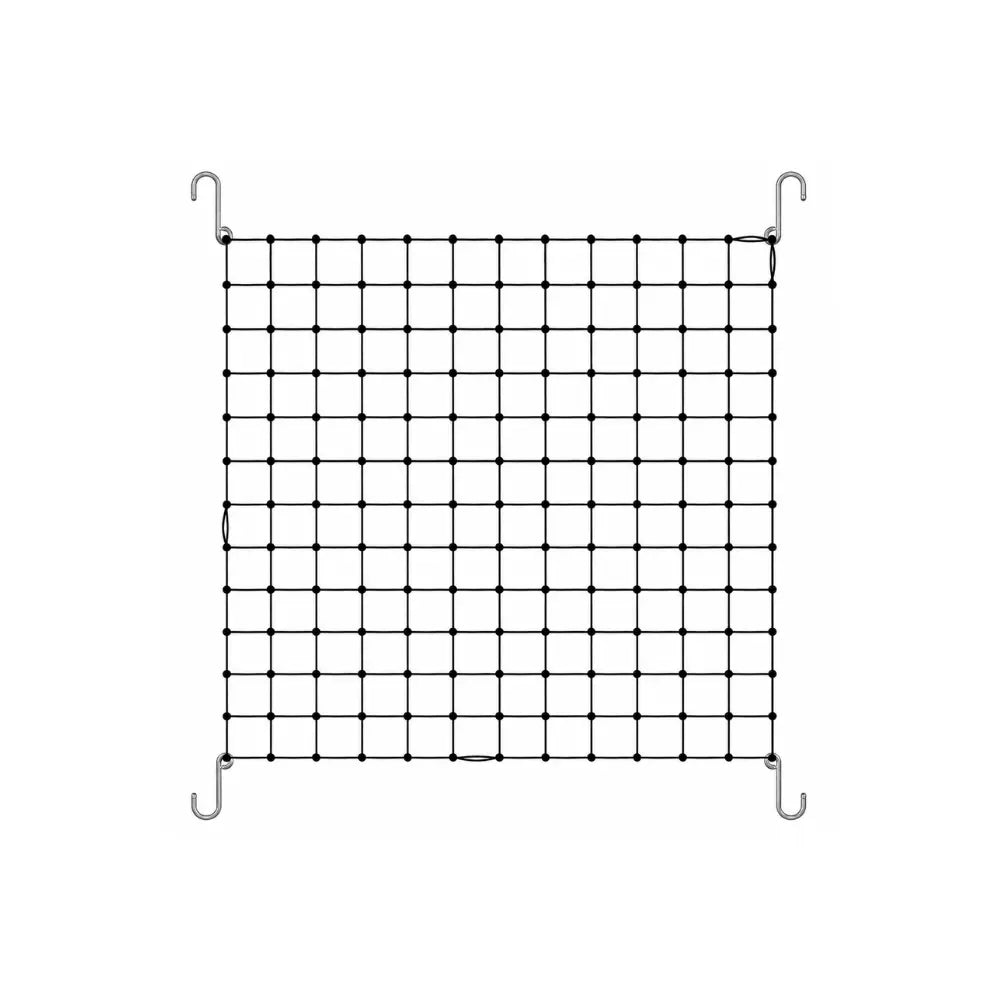 Stretch Trellis Netting 1.2m x 1.2m grow support net with metal S-hooks for ScrOG training