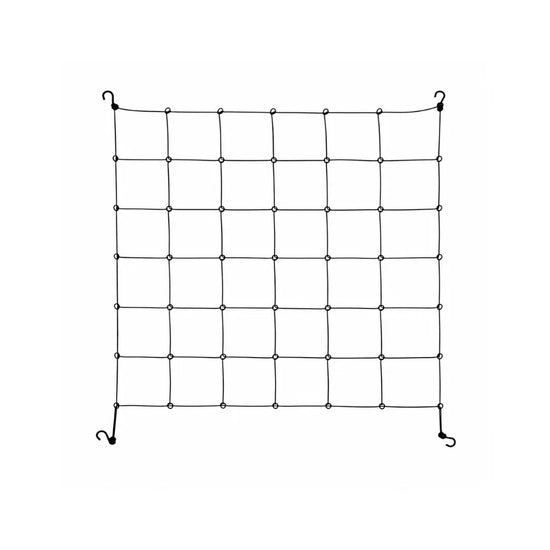 SCROG tent netting 1.45m x 1.45m stretch grow support net with 36-square mesh for hydroponic plant training and even canopy growth in grow tents.