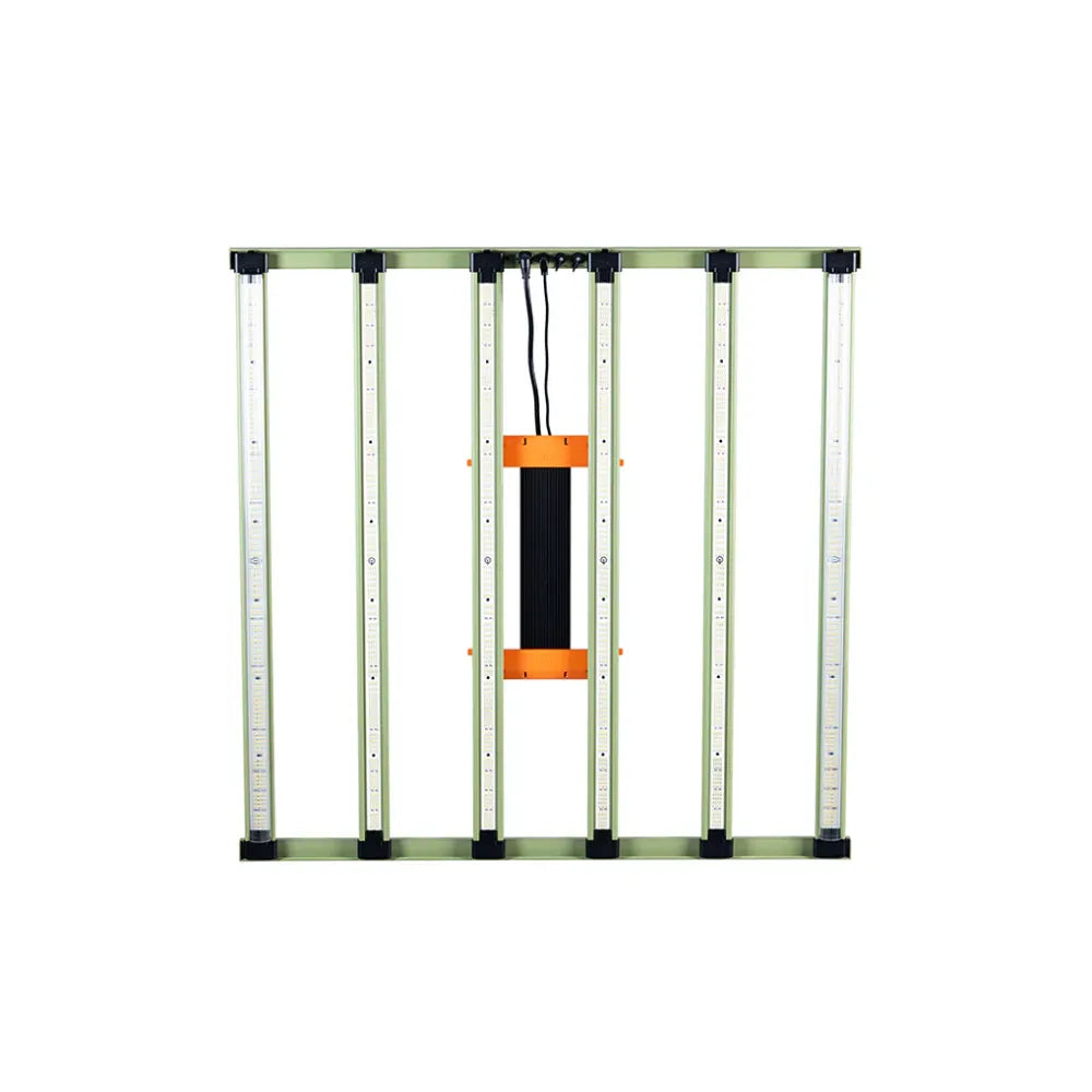 Treegers GL650W+ full-spectrum LED grow light with six light bars for uniform coverage in grow tents and hydroponic systems