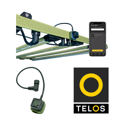 Treegers LED grow light with Telos smart controller and mobile app for wireless dimming and grow light control
