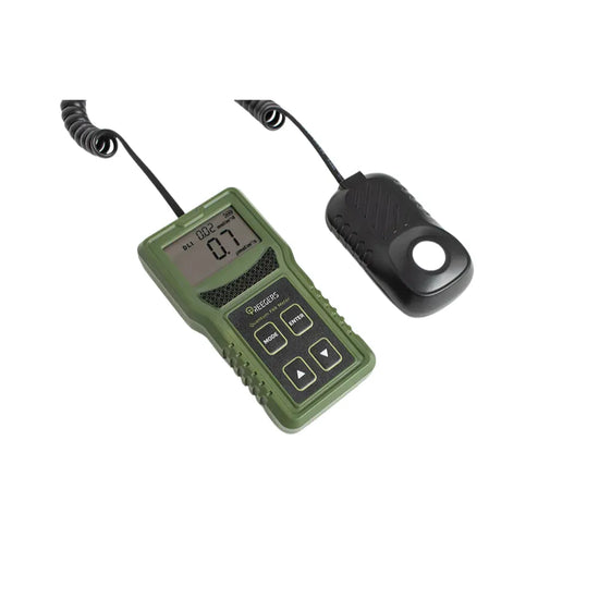 Treegers Quantum PAR meter with remote sensor probe for measuring PAR and PPFD in indoor grow lighting systems