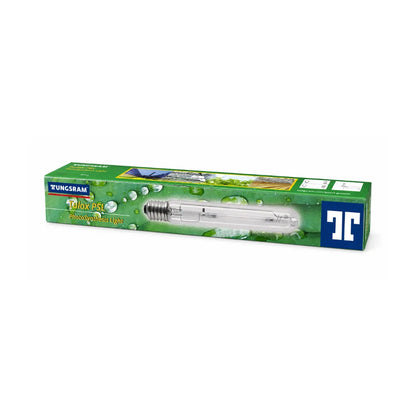 TUNGSRAM Tulox PSL 600W high pressure sodium grow lamp packaging for indoor horticulture and hydroponic plant growth