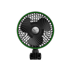 VIVOSUN AeroWave E6 Gen2 6-inch clip fan with green trim, front view, for grow tent ventilation