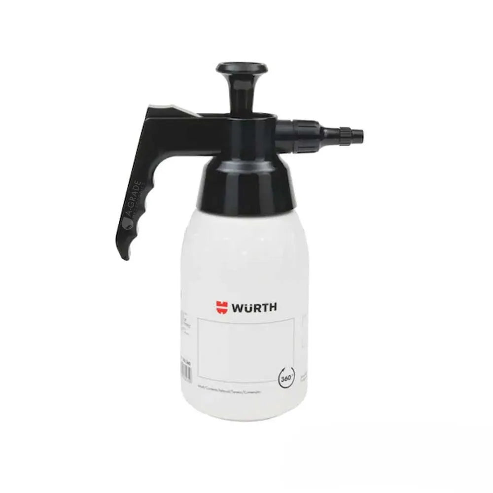 WURTH 360° 1L pump spray bottle for hydroponics, foliar feeding, pest control and greenhouse plant care.