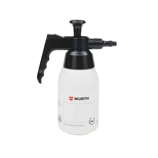 WURTH 360° 1L pump spray bottle for hydroponics, foliar feeding, pest control and greenhouse plant care.