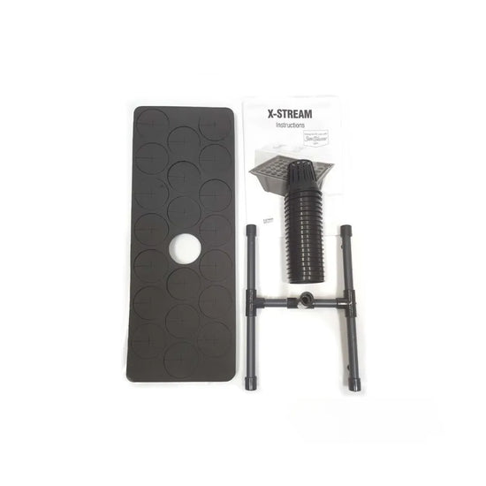 X-Stream cloner kit components including spray manifold, neoprene collars and instruction manual