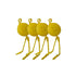 Yellow yo-yo plant supports for trellis systems, adjustable plant hangers for supporting heavy branches and indoor grow setups