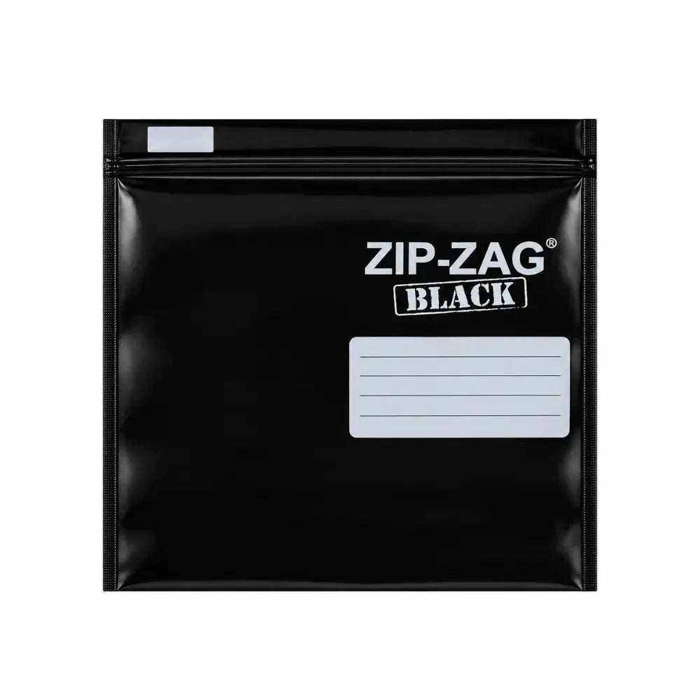 ZIP-ZAG Black smell proof storage bag, resealable 1kg pouch from A-Grade Hydroponics