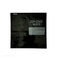 ZIP-ZAG Bag Black 250gms|10 Pack resealable storage bag, odour-proof and reusable zip lock pouch for secure storage.