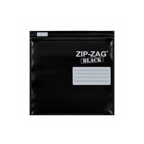 ZIP-ZAG Black smell proof storage bag, resealable 250gm pouch from A-Grade Hydroponics