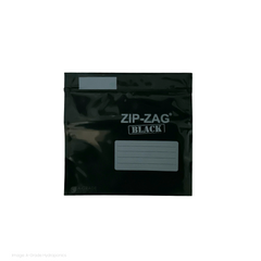 ZIP-ZAG Bag Black 28gms|25 Pack -resealable storage bag, odour-proof and reusable zip lock pouch for secure storage.