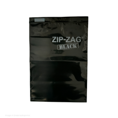 ZIP-ZAG Bag Black 500gms|10 Pack resealable storage bag, odour-proof and reusable zip lock pouch for secure storage.