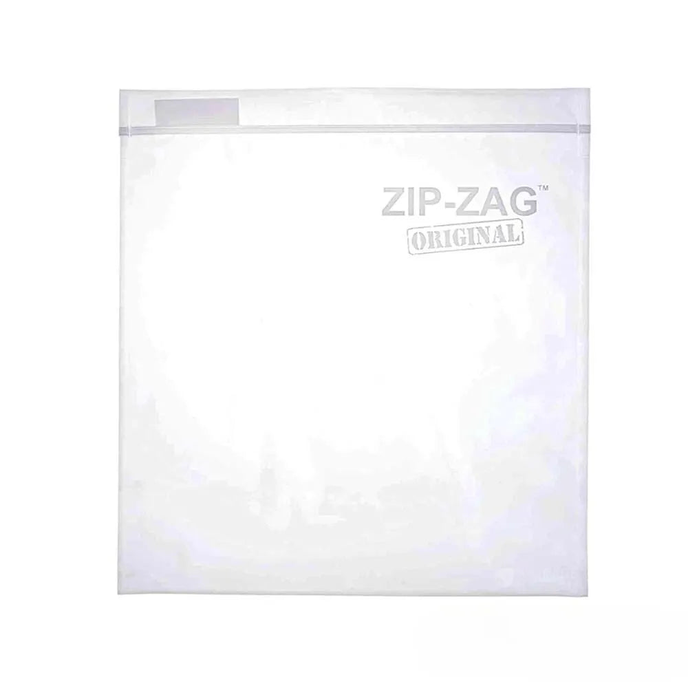 ZIP-ZAG XL resealable storage bag with airtight odour-control seal for storing herbs, flowers and hydroponic supplies.